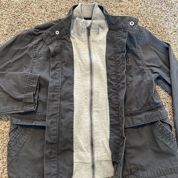 Genuine Kids OshKosh Unisex Gray Jacket Size S Casual Fall Long Sleeve - Picture 6 of 8